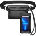 Spigen Case + vanntett veske Spigen A621 Universal Waterproof Case & Waist Bag Black