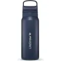 LifeStraw Go 2.0 Stainless Steel Water Filter Bottle 700ml, Mørkeblå