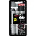 Stabilo Creative Tips, 2 farger, Sort, Lysegrå, 0,2 mm, 1 mm, Sort, Grå, Vann-basert blekk