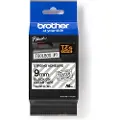 Brother TZe-S121 - Ekstra sterk adhesiv - svart på blank - Rull (0,9 cm x 8 m) 1 kassett(er) laminert teip - for Brother PT-D210, D600, H110 P-Touch PT-1005, 1880, E310, E800 P-Touch Cube Plus PT-P710