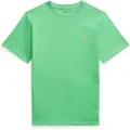 Ralph Lauren for boy. 323832904178 T-shirt with green logo (8años=136/138cm), Casual, Cotton, Short sleeve, children's fashion
