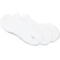 Hugo Boss for man. 50541442 Set of 3 white invisible socks (41-42), Homewear, Cotton