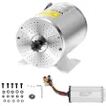 Vevor 2000W elektrisk børsteløs DC-motorsett - 60V 4500 o/min motor med oppgradert hastighetskontroller for gokart, elsykkel, motorsykkel, scooter