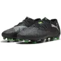 Puma FUTURE 8 ULTIMATE Low FG Football Boots Unisex, Shoes, Black/Cool Light Gray/Green, 42.5