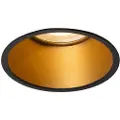 QAZQA Moderne nedfelt spot black med gull GU10 50mm IP44 - Dept