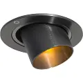 QAZQA Moderne nedfelt spot gunmetal GU10 35 mm rund tiltbar - Installa