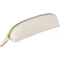 Clairefontaine Flying Spirit Læderpenalhus Oval Hvid 18x4x4cm