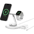 Belkin Wiz023vfwh 3 In 1 Qi2 15w Trådløs Lader