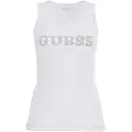 GUESS Embellished Logo Ermeløs T-skjorte