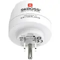 Skross Europe to USA, Type B, Type C (Europlug), 100-240 V, 15 A, Hvit, 3750 W