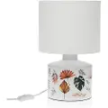 Versa Roxanne Keramisk Stoffbordlampe 22.5x35x22.5 Cm