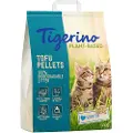 Tigerino Plantbased Tofu-kattesand - Sensitiv, parfymefri - 11 l (4,6 kg)
