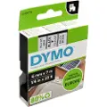 Dymo Labeltape DYMO D1 sort på klar 6mm x 7m