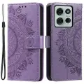 Mtp Products Motorola Moto G75 Mandala Series Lommebok-deksel - Lilla