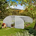 TOOLPORT 4x8 m, drivhustunnel, PE-presenning, hvit