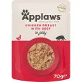 Applaws Kylling Og Biff I Gelé 16x70g Kattemat