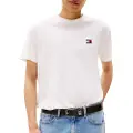 Tommy Hilfiger for man. DM0DM20322 T-shirt with white tonal patch (XXL), Casual, Cotton, Short sleeve