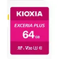 Kioxia Exceria Plus Sdxc 64gb Class 10 Uhs-1 U3 Minnekort