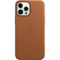 Apple - Baksidedeksel for mobiltelefon - med MagSafe - lær - salbrun - for iPhone 12 Pro Max