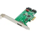 Dawicontrol DC 610e RAID - Diskkontroller - 2 Kanal - SATA 6Gb/s - lav profil - RAID 0, 1, JBOD - PCIe 2.0 x1