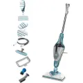 Black & Decker BHSM166DSM, Oppreist damprenser, 0,5 l, Akva, Hvit, Knapper, Rotasjon, Fiksert, 6 m