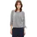 Tom Tailor Structured Stripe 3/4-ermet T-skjorte