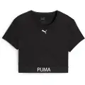 Puma STRONG Crop Tee Women, Clothing, Black, S