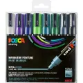 Posca marker sæt PC-5M 8 ass. Cool colors