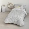 Play Fabrics Dynetrekk Med Knapper Tom Jerry Vichy Til 90 Seng 155x220 Cm