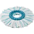 Leifheit 52104, mopphode, turkis, hvit, mikrofiber, polyamid, polyetersulfon (PES), polypropylen (PP), 1 stk, 145 g, 225 mm