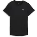 Puma TAD ESSENTIALS Heather Tee Women, Clothing, Black Heather, S