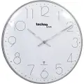 Technoline Techno Line WT 8235 chrom-optik Radio Vægur 350 mm x 25 mm Krom