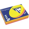 Clairefontaine Farget papir Trophée, A4, 80g, ass. neonfarger 1705, pakke med 4x125 ark