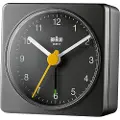 Braun BC02XB, Quartz vekkerklokke, Rektangel, Sort, Analog, Batteri, AA