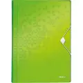 Leitz WOW - Dokumentmappe - kan utvides - 6 rom - 6 deler - for A4 (210 x 297 mm) - kapasitet: 250 ark - med fliker - grønn