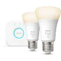 Signify Hue White A60 E27 1100 Lumen - Startsett med 2 pærer