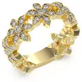 GUESS Jubr04148 White Lotus Ring