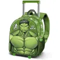 KARACTERMANIA Marvel Hulk Rage 3d Ryggsekk Med Hjul