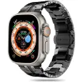 Tech-Protect Apple Watch Series Ultra 3/2/Ultra/11/10/9/8/SE 3/(2022)/7/SE/6/5/4/3/2/1 Tech-Protect Linestropp i rustfritt stål - 49mm/46mm/45mm/44mm/42mm - Svart