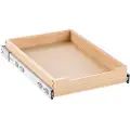 Vevor Uttrekkbar Skaporganisator, 14" B x 21" D Skapskuff, Myklukkende Uttrekkbar Hylle, Kraftig Treskuff, Bunn- og Sidemontering Underskaporganisering For Kjøkken, Spiskammers, Bad
