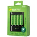GP ReCyko U421 batterilader USB + 4 AA 2600mAh