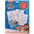 Euromic Colouring set with colouring sheets and 6 pre-sharpened colouring pencils packed in polybag with header card