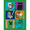 MCU Minecraft Polar Fleecetæppe til børn - 150 x 200 cm
