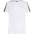 Tommy Hilfiger for man. MW0MW38632 Global short sleeve T-shirt white (XXL), Casual, Organic Cotton, Sustainable