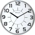 Unilux POP, Vegg, Quartz clock, Rund, Grå, Akrylonitril-butadien-styren (ABS), Plast, Glass