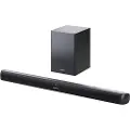 Sharp HT-SBW202 - Lydplankesystem - for hjemmeteater - 2,1 kanaler - trådløs - Bluetooth - svart