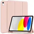 Tech iPad 2022/2025 Tech-Protect SmartCase Pen Tri-Fold Folio-deksel - Rosa
