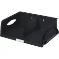 Leitz Standard - Brevbakke - 2 rom - for A4 - svart