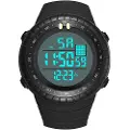 24hShop Digitalt armbåndsur med svart/grå urskive