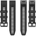 24hShop Silikonarmbånd Garmin Fenix 6X Svart